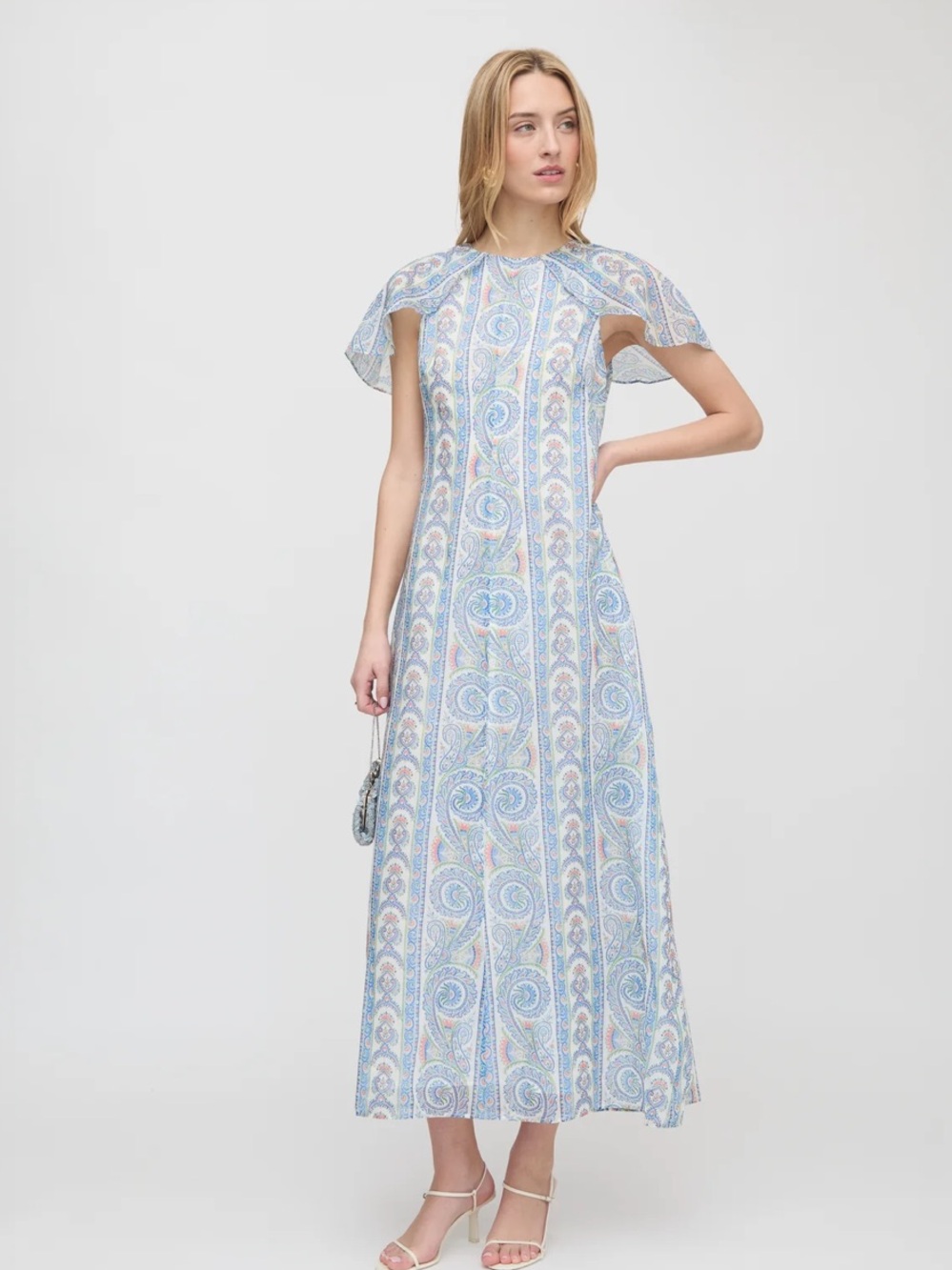 Hill House Home NWT The Davina Dress - Blue Corsica Paisley